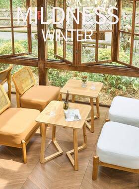 实木藤编沙发几组合小户型单双茶三人客出厅酒店民RYN宿人租房洽