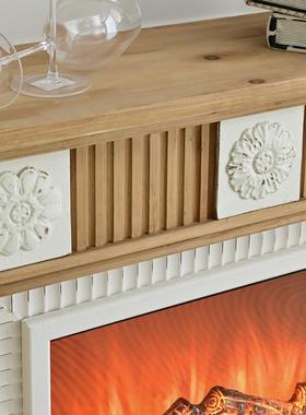 EFRS2400法式仿真炉美式复古火炉木饰柴家用节能壁室取暖器内玄关