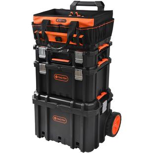 拓式为组合装拉杆三工具箱堆叠层收纳箱带轮LRO可移动门窗安工具