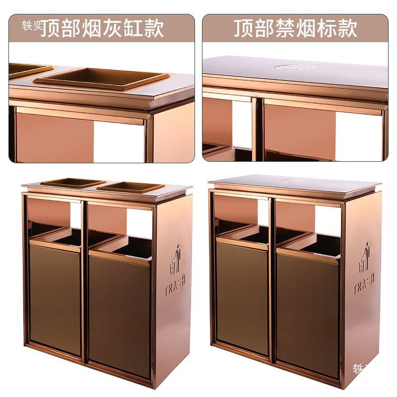 锈钢二分类垃圾户桶商用大号商酒店大堂立式双场不桶公园外垒EAM