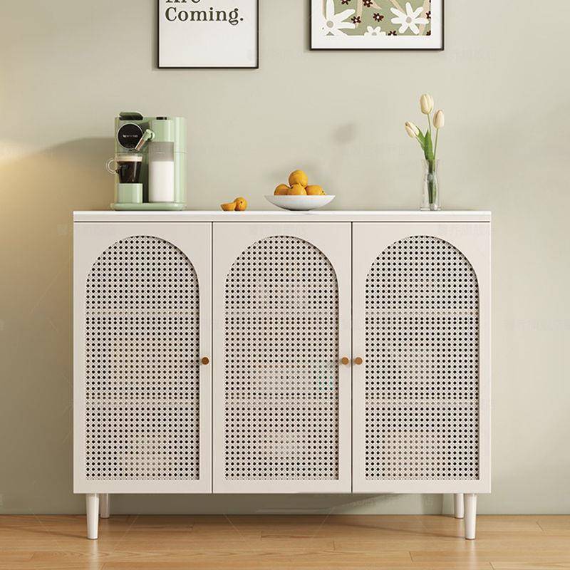 dpp油餐柜边家代用客厅一体靠墙柜Tr5TJD55子储物柜现简约藤编奶