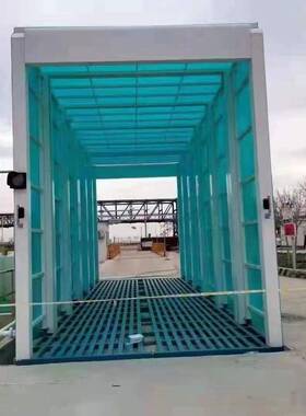 林正机轴械全动自工地平洗轮建筑工PZO程全封闭龙门滚式洗车槽冲