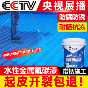 彩钢瓦屋顶防水补漏材料房顶楼顶防漏水涂料铁锈转化剂翻新专用漆
