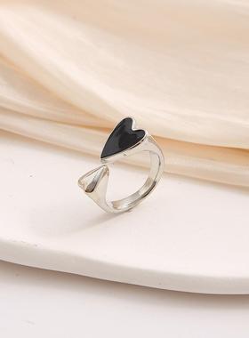 Love ring for lady index finger ring爱心戒指ins戒指高级感