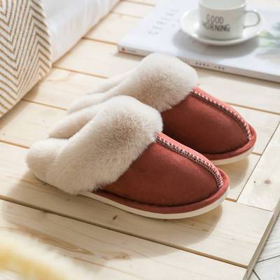 2022 New Women Indoor Slippers Warm Plush Home Slipper Anti