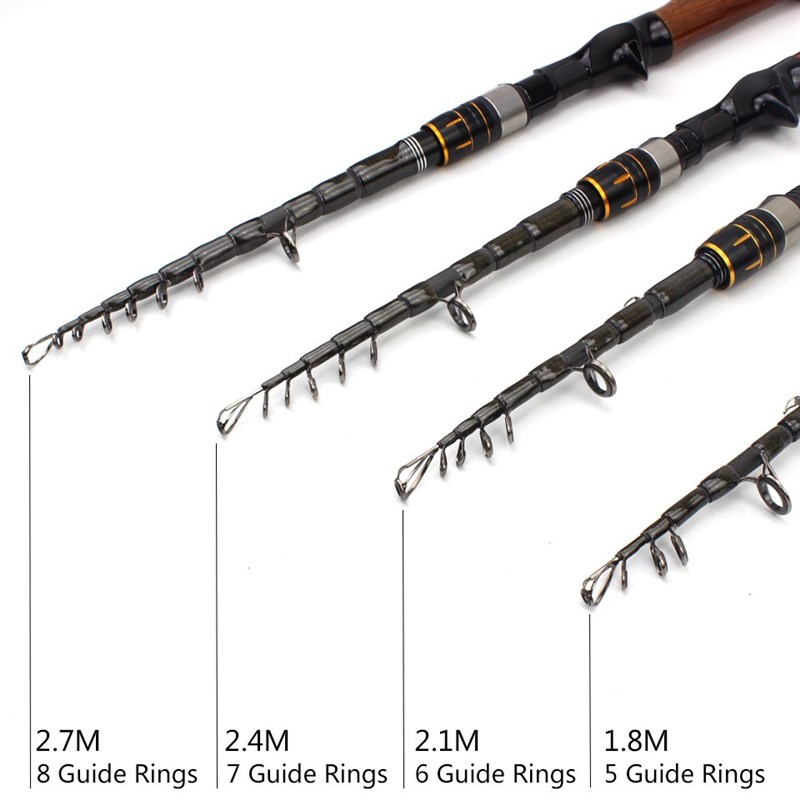 High Quality Carbon Fiber Casting Rod Travel lure Trout tele