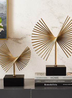 风生水起摆件创意摆设抽象工艺品个性入户玄关现代电视柜轻奢装饰