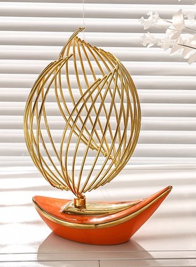 一帆风顺帆船摆件家居好物办公室客厅乔迁新居酒柜电视柜装饰礼品