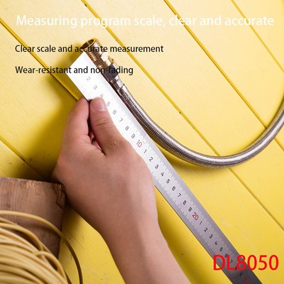 DL8050 Steel Ruler Specification 530mmx28.5mm Stainless Ste
