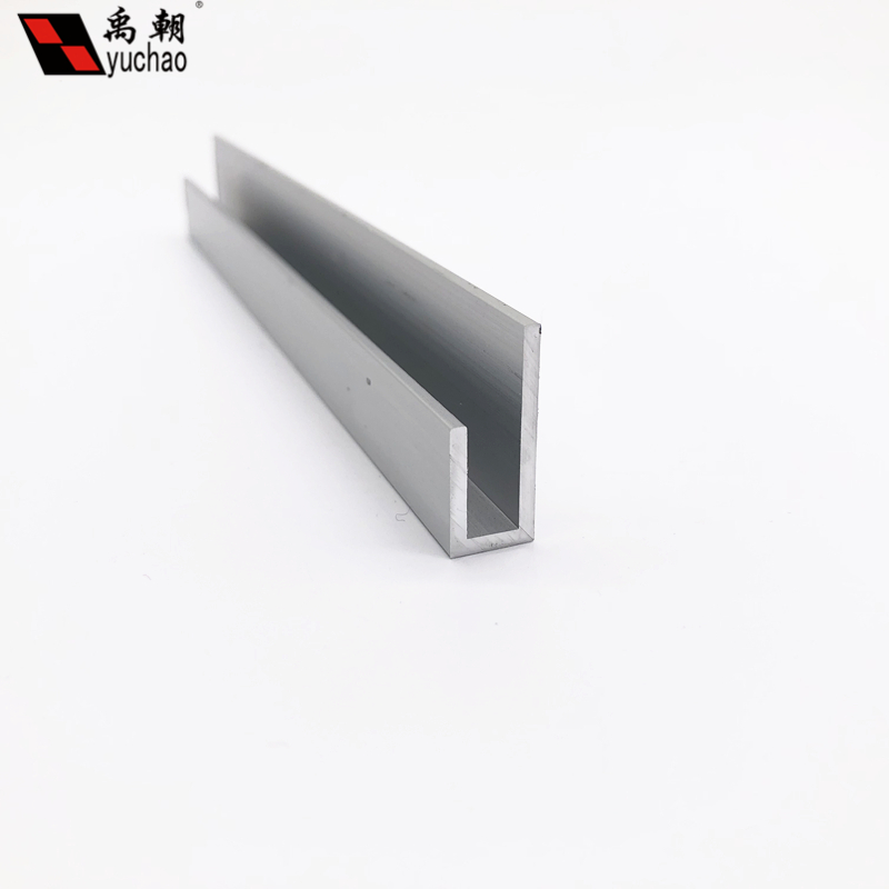 新品2板材型f材铝合金u型槽10x15x25x1.9内径卡槽边框铝合金包定