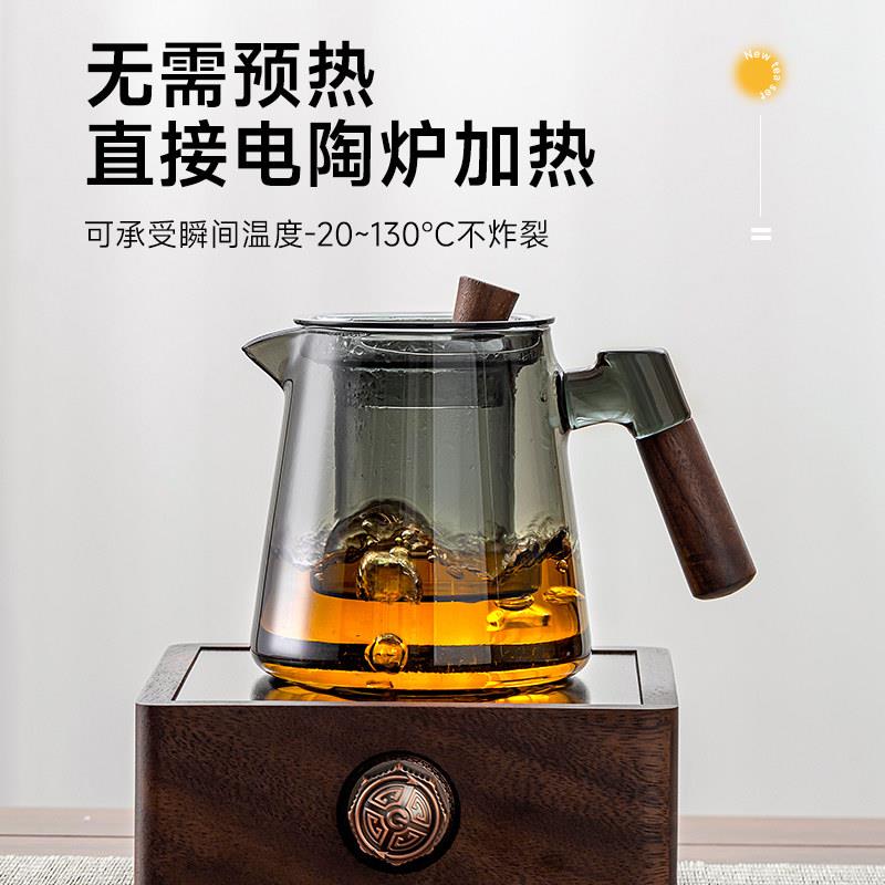 玻璃茶具茶装泡茶家用茶盘大量客厅套JQY-474X喝茶办公容室功夫杯