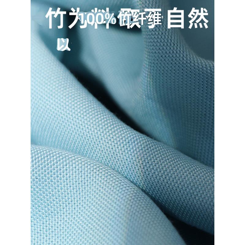 夏日竹纤枕套凉感单人双纯人夫维妻4m8x74c枕套单UQR个色透气可机