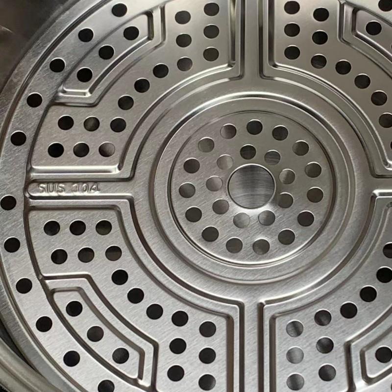 邦派帝巨厚接触全304不锅锈钢2层锅具双层蒸电磁炉二层汤蒸笼家用