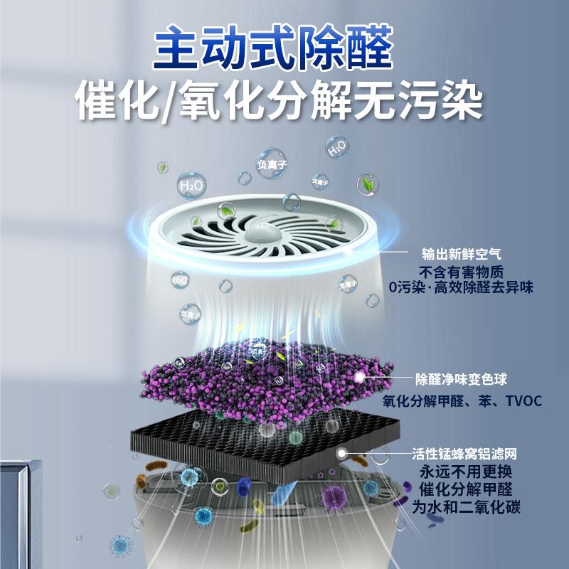 除活性锰甲味桌面空气净化器醛XZY-005新房家用小型除无耗材净化