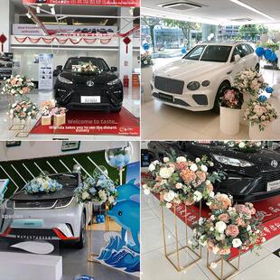 彷真几何路引球装饰水牌全BJN套花婚排桌花舞花台橱窗KT板布派置