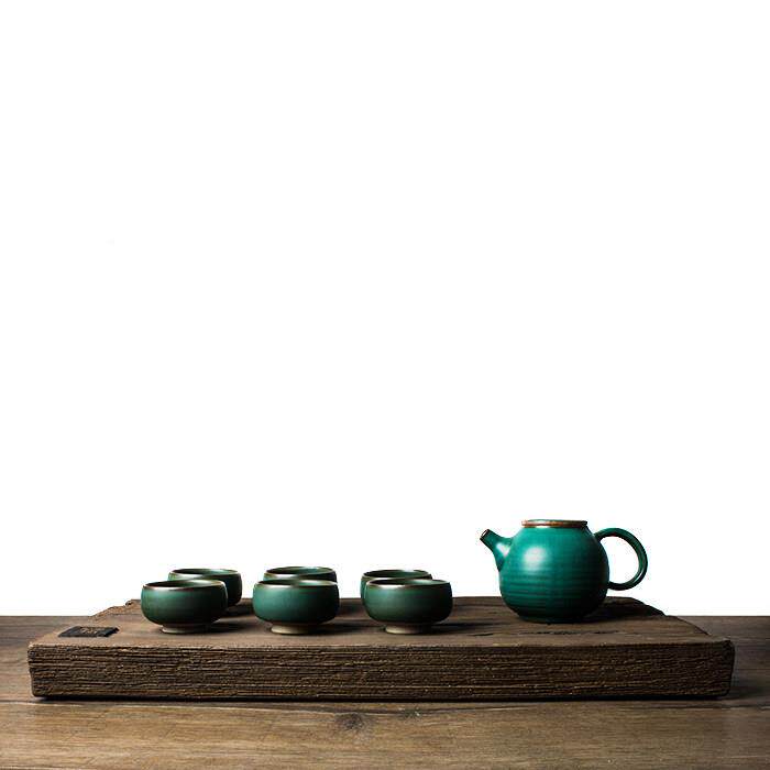 茶纯手工粗陶茶盘复古陶瓷存储GKA茶台号茶海蓄水方形盘大功夫茶