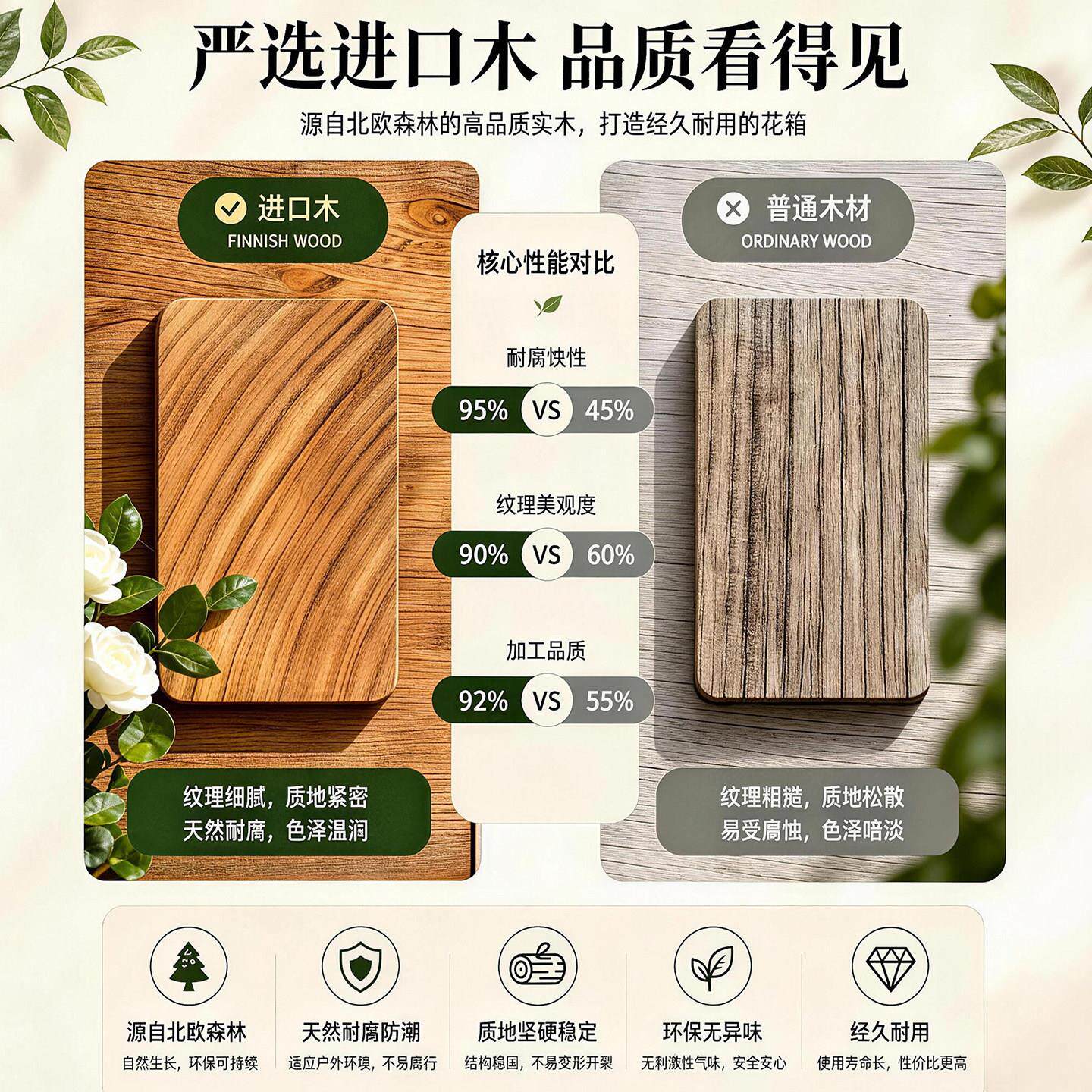 台防阳腐木花箱室外台种植20250403箱子长方形户外庭院大盆号花花