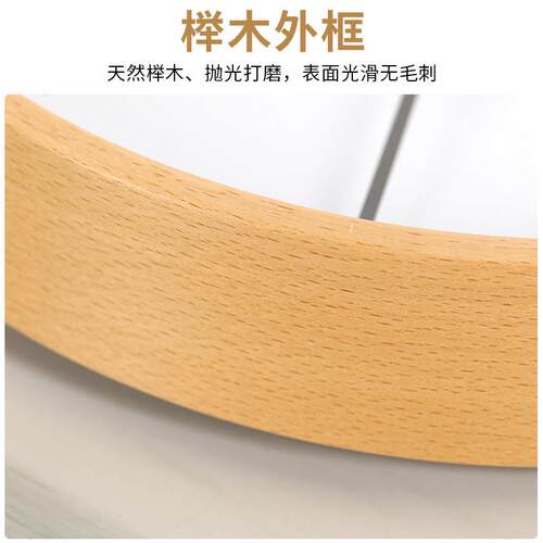 时HD08尚简实0木桌面摆约代件时钟客厅现高档装饰座钟创意钟表HD8