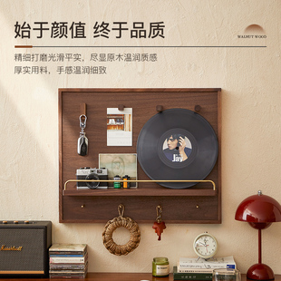 木述电表箱盒遮挡装饰画横竖款配电闸箱挂画遮丑开门式实木置物架