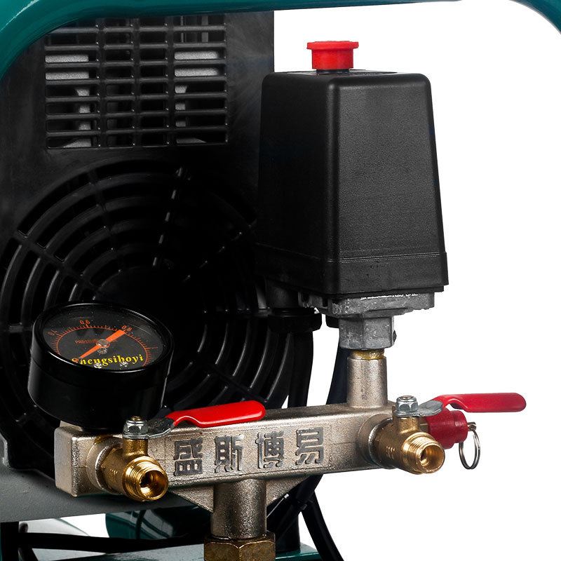 胜斯特无油低音空压机 1600W-50L小型高压家用木工装修喷漆气泵