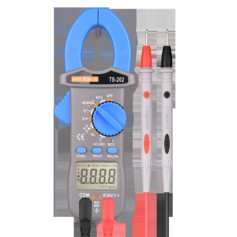 促小型钳形表数字电流表多功能钳流表高精度防烧交直流钳型表万用