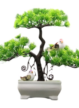 仿真花摆件假花电视柜植物装饰品塑料家居盆景酒柜摆件办公室新房