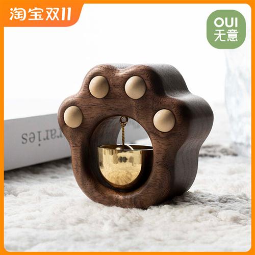 OUI 无意多巴猫爪胺风铃入门提醒铃铛挂件乔迁门挂开业乔迁礼物
