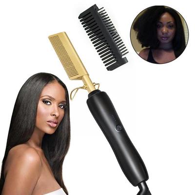 Hair Straightener Electric Straightening Comb Hot Heating Ha
