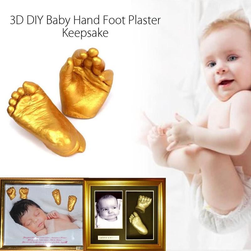 3D Baby Hand Print Foot Baby Casting Keepsake Kit Handprint