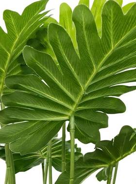 70CM 18 ForkLarge Artificial Plants Monstera Plastic Tropica