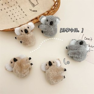 秋冬新款考拉小动物抓夹少女头饰树袋熊发夹浏海夹子头饰可爱发夹