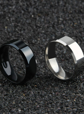 .Charm Jewelry ring men stainless steel Black Rings For Wome