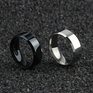 .Charm Jewelry ring men stainless steel Black Rings For Wome