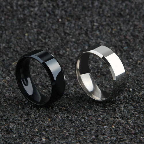 .Charm Jewelry ring men stainless steel Black Rings For Wome