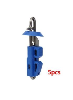 5 Pcspack Snap Type Quick Decoupling Simple Plastic Blue