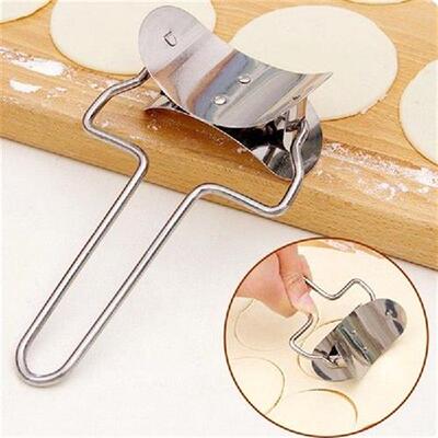 2pcsset Dumpling Wraper Cutter Stainless Steel Dough Press