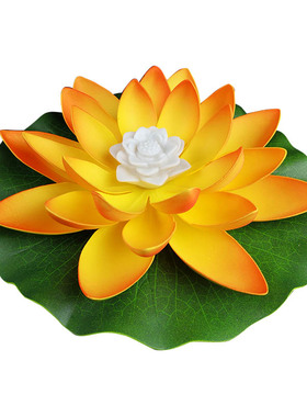 极速电子荷花灯水上河灯中秋节庆莲花灯户外七彩发光景观小夜灯水