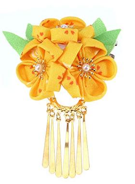 Amosfun Japanese Hairpin Kimono Flower Hair Clip Kanzashi Fl