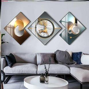 家里设计部图画挂墙清新乡村框画中间客厅背景墙挂画横版通道人物