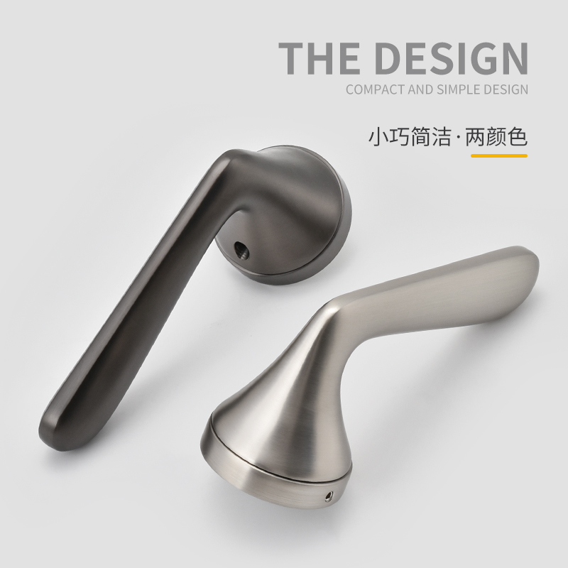 2020,新品吸j饰美门锁室内用室房间门分体锁磁R橱黑色静音家卧实r