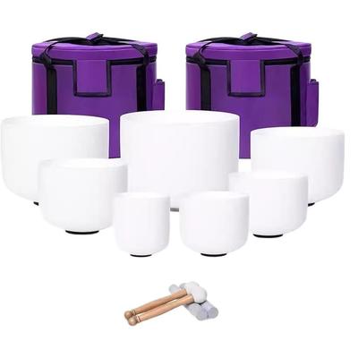 432hz水晶钵颂钵瑜伽冥想钵音疗钵音碗净心钵套装减压放松音钵唱