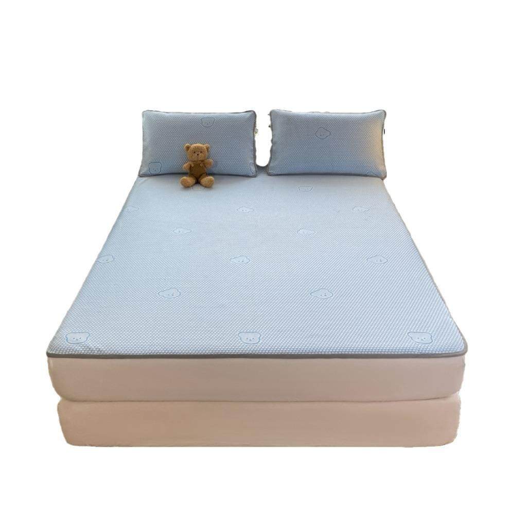 a类母婴级冰豆豆凉席三件套冰丝乳胶凉席可折叠水洗床笠空调软席,床上用品,冰丝席,淘宝优惠券,粉丝福利购,淘宝优惠卷