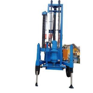 牵引轮式多角度150米钻井机全液压水汽两用钻探设备山东钻机厂