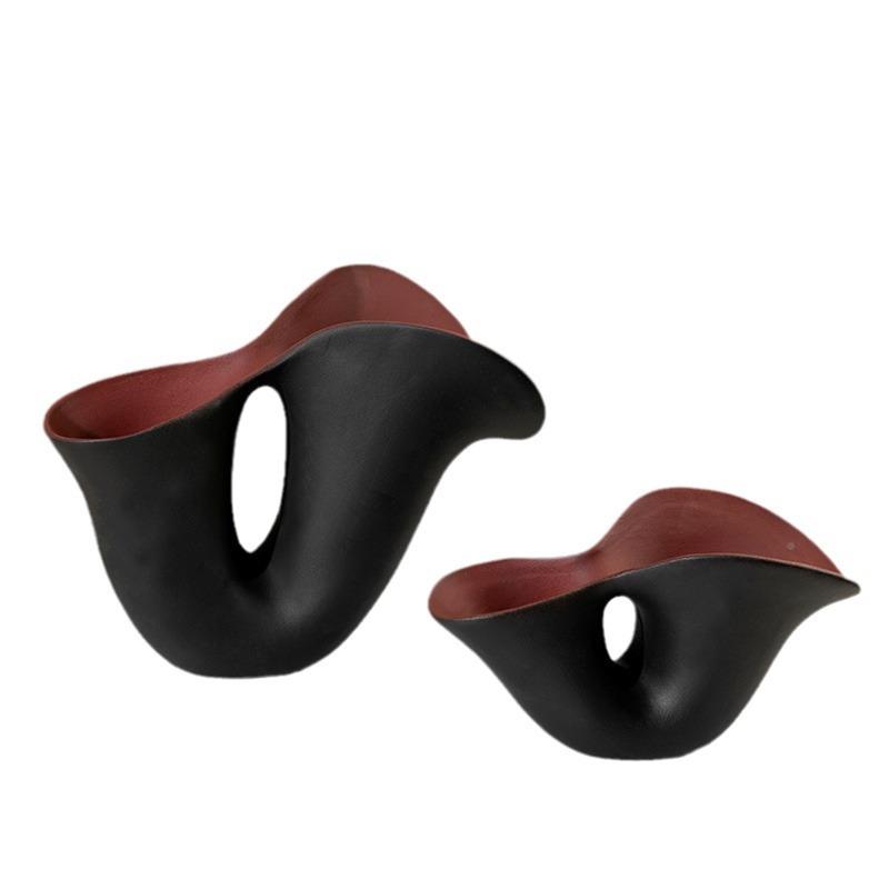 高店级感抽象异ZJC形几何陶瓷瓶摆件示柜书柜酒样板房花间软展装