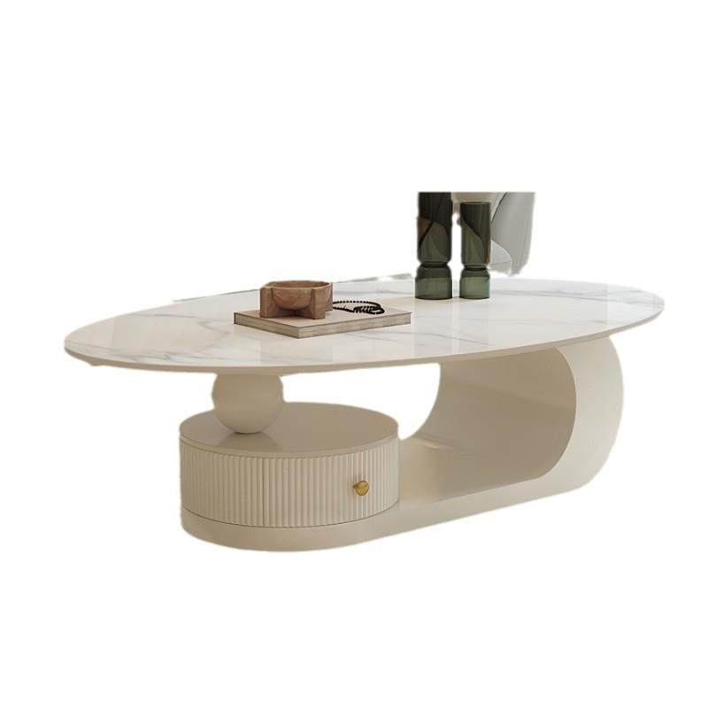 奶油ins风岩板茶几创意椭圆形茶几客厅茶几小户型简约岩板茶桌子,住宅家具,茶几,淘宝优惠券,粉丝福利购,淘宝优惠卷