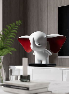 速发小轻象摆件家居客品飞奢高档饰厅电视柜装饰搬家礼物乔迁新居