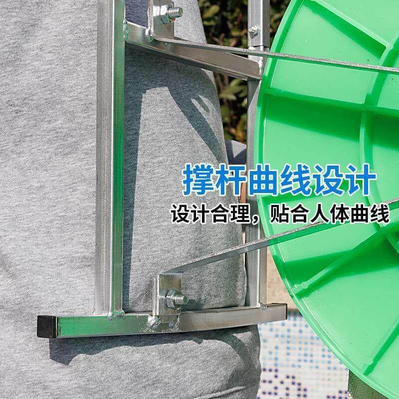 现货水袋收卷器收放收盘架子农用C消防卷带卷管浇地灌溉手摇肩背