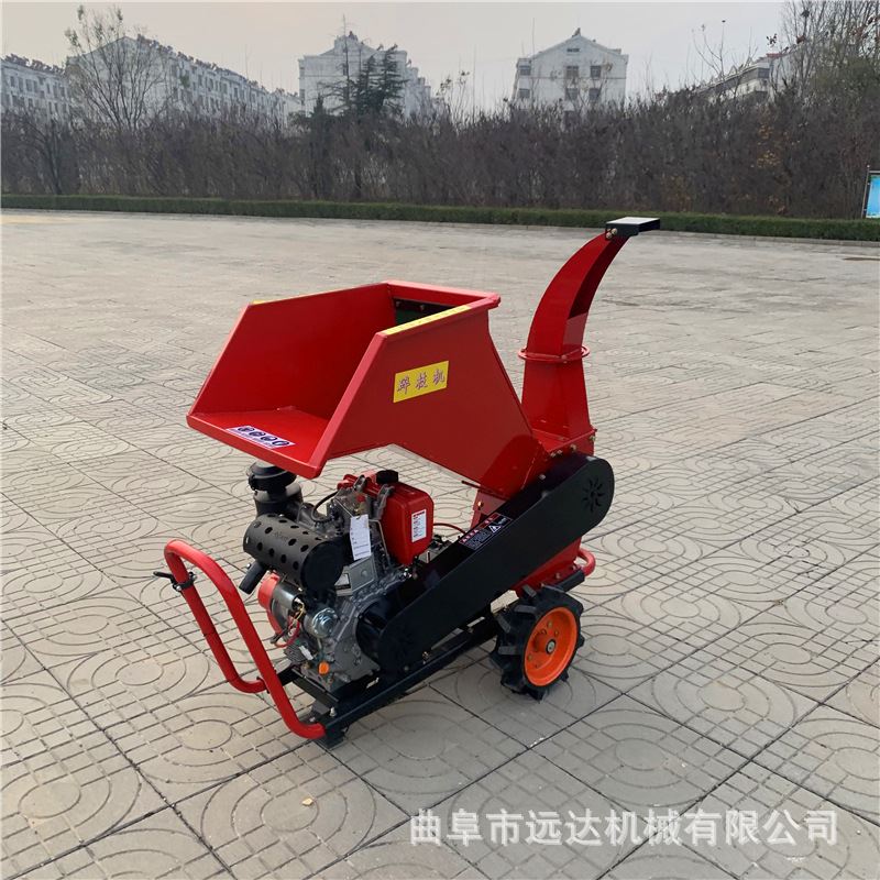 现货速发柴油果园碎枝机 葡萄枝条粉碎机 卧式树枝粉碎机