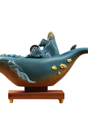 速发水水摆件室内加湿器新家装饰柜客厅生财轮玄关品子循环流喷泉