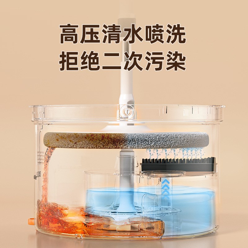 速发免添乐平板拖把2025新款家用一拖净美手洗拖地旋转懒人地拖
